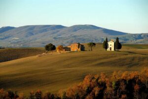 Un classico panorama della campagna Toscana