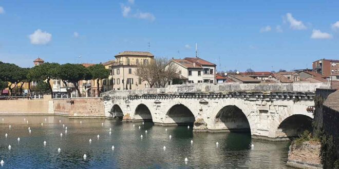 La città di Rimini in inverno